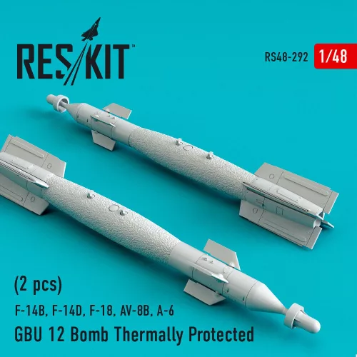 ResKit Models GBU-12 Paveway II – hővédett, lézerirányítású bombák, 2 db