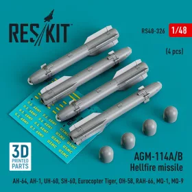 ResKit Models AGM-114A/B Hellfire – rakéták, 4 db