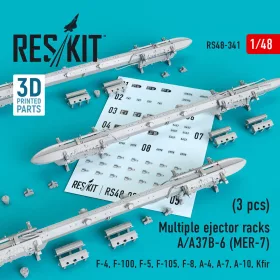  ResKit Models A/A37B-6 (MER-7) – többszörös bombafelfüggesztő keretek, 3 db