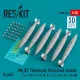 ResKit Models Mk.82 thermally protected bombs (6 pcs) (F-4, F-8, F-14 F-18, A-1, A-4, A-6, A-7, AV-8B) (3D Printed) - Mk.82 – hővédett bombák, 6 db
