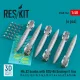 ResKit Models Mk.82 bombs with BSU-86 Snakeye II fins (6 pcs) (F-4, F-5, F-8, F-15, F-16, F-18, A-1, A-4, A-6, A-7, A-10, Kfir) (3D Printed) - Mk.82 – bombák, 6 db