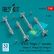 ResKit Models R.550 Magic-2 missiles (4 pcs) (Mirage F.1, Mirage 2000, Mirage III, Rafale, Super Etendard, MiG-21, Jaguar) (3D Printed) - R.550 Magic-2 – rakéták, 4 db