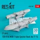 ResKit Models TER-9/A MOD Triple Ejector Rack for F-16 (2 pcs) (3D Printed) - TER-9/A MOD – hármas bombafelfüggesztő keret, 2 db