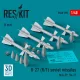 ResKit Models R-27 (R/T) missiles (4 pcs) (MiG-29, Su-27) (3D Printed) - R-27 (R/T) – rakéták, 4 db