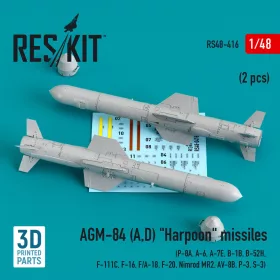 ResKit Models AGM-84 (A,D) Harpoon – rakéták, 2 db
