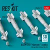 ResKit Models AASM-250 Hammer (6 pcs) (Mirage 2000, Rafale, MiG-29) (3D Printed) - AASM-250 Hammer – irányított bombák, 6 db
