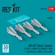 ResKit Models AIM-4D Falcon missiles (4 pcs) (F-89J, F-101B/F, CF-101B/F, F-102A, F-4(C,D,E,EJ), J-35F/J, J-37, AJ-37) (3D Printed) - AIM-4D Falcon – rakéták, 4 db