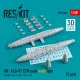 ResKit Models AN / ALQ-87 ECM pods early type (2 pcs) (F-100, F-101, F-105, F-111, F-4) (3D Printed) - AN/ALQ-87 ECM zavarókonténerek – korai változat, 2 db