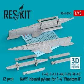   ResKit Models F-4 Phantom II – amerikai haditengerészeti belső fegyverfelfüggesztő pilonok, 2 db