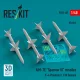 ResKit Models AIM-7E Sparrow III missiles (4 pcs) (F-4 Phantom II, F3H Demon) (3D Printed) - AIM-7E Sparrow III – rakéták, 4 db