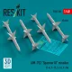 ResKit Models AIM-7E2 Sparrow III missiles (4 pcs) (F-4, F-15, F-16, F-14) (3D Printed) - rakéták, 4 db