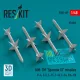 ResKit Models AIM-7M Sparrow III missiles (4 pcs) (F-4, F-5, F-15, F-16, F-14, F/A-18) (3D Printed) - AIM-7M Sparrow III – rakéták, 4 db