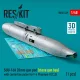 ResKit Models SUU-16A 20mm gun pod (close gun bay) with centerline pylon for F-4 Phantom II (C,D) (1 pcs) (3D Printed) - gépágyúkonténer, 1 db