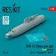 ResKit Models SUU-23 20mm gun pod (close gun bay) for F-4 Phantom II (USAF) (1 pcs) (3D Printed) - gépágyúkonténer, 1 db