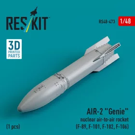   ResKit Models AIR-2 Genie nuclear air-to-air rocket (1 pcs) (F-89, F-101, F-102, F-106) (3D Printed) - AIR-2 Genie – nukleáris levegő-levegő rakéta, 1 db