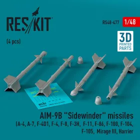 ResKit Models AIM-9B Sidewinder – rakéták, 4 db