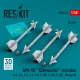 ResKit Models AIM-9D Sidewinder missiles (4 pcs) (A-4, A-6, A-7, F-4, F-8, F-100, F-104, F-105, Mirage III) (3D Printed) - AIM-9D Sidewinder – rakéták, 4 db