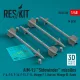 ResKit Models AIM-9J Sidewinder missiles (4 pcs) (F-4, F-5, F-16, F-15, F-14, Mirage F.1, Harrier, Mirage III, Hawk) (3D Printed) - AIM-9J Sidewinder – rakéták, 4 db