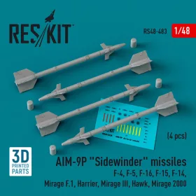 ResKit Models AIM-9P Sidewinder – rakéták, 4 db