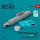 ResKit Models SUU-23 20mm gun pod (close gun bay) for British Phantom (RAF & RN) (1 pcs) (3D Printed) - gépágyúkonténer, 1 db