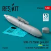 ResKit Models SUU-23 20mm gun pod (close gun bay) for British Phantom (RAF & RN) (1 pcs) (3D Printed) - gépágyúkonténer, 1 db