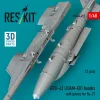 ResKit Models GBU-62 (JDAM-ER) bombs with pylons for Su-27 Flanker (2 pcs) (3D Printed) - GBU-62 (JDAM-ER) – bombák, 2 db
