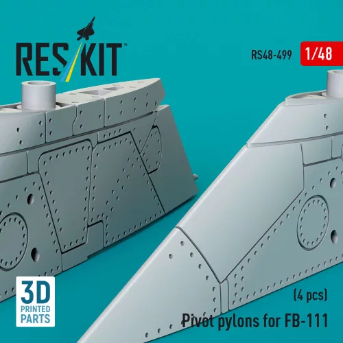 ResKit Models Pivot pylons for FB-111 (4 pcs) (3D Printed) - fegyverfelfüggesztő pilonok, 4 db