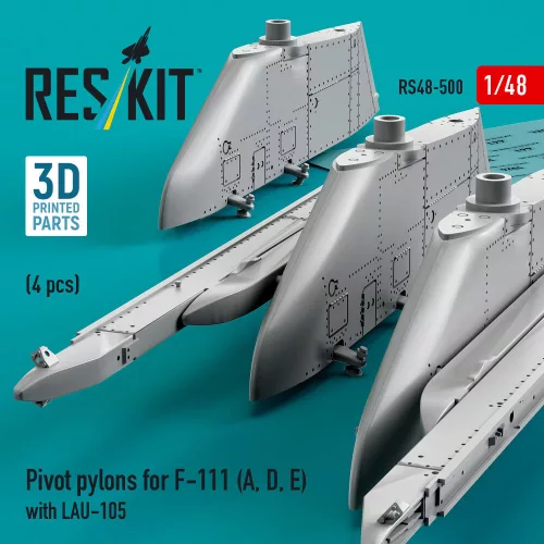 ResKit Models Pivot pylons for F-111 (A, D, E) with LAU-105 (4 pcs) (3D Printed) - fegyverfelfüggesztő pilonok, 4 db