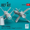 ResKit Models Python 3 missiles (4 pcs) (Kfir, F-15, F-16, MiG-21, Mirage F.1, JF-17, FC-1) (3D Printed) - Python 3 – rakéták, 4 db
