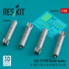 ResKit Models CBU-97/105 cluster bombs (4 pcs) (F-15E, F-16, A-10, B-1B, B-2, B-52) (3D Printed) - CBU-97/105 – kazettás bombák, 4 db