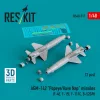 ResKit Models AGM-142 Popeye/Have Nap missiles (2 pcs) (F-4E, F-15I, F-111C, B-52G/H) (3D Printed) - AGM-142 Popeye/Have Nap – rakéták, 2 db