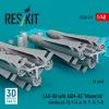 ResKit Models LAU-88 with (2 pcs) AGM-65 Maverick missiles (6 pcs) (A-7D, F-4, A-10, F-16) (3D Printed) - LAU-88 indítósín AGM-65 Maverick rakétákkal, 2 db