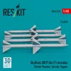 ResKit Models Skyflash (RB71/Av.71) missiles (4 pcs) (British Phantom, Tornado, Viggen) (3D Printed) - Skyflash (RB71/Av.71) – rakéták, 4 db