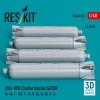 ResKit Models CBU-89B cluster bombs GATOR (4 pcs) (A-10, F-15E, F-16, B-52, B-1B, B-2) (3D Printed) - CBU-89B – kazettás bombák, 4 db