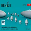 ResKit Models Mk.84 with BSU-36/B bombs (2 pcs) (F-15E, F-16, F-111F, AV-8B, F/A-18D) (3D Printed) - Mk.84 – bombák BSU-36/B egységgel, 2 db