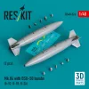 ResKit Models Mk.84 with BSU-50 bombs (2 pcs) (B-52, B-1B, B-2A) (3D printed) - bombák BSU-50 egységgel, 2 db