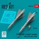 ResKit Models R-40TD (AA-6 Acrid) missiles (2 pcs) (MiG-25PD, MiG-25PDS) (3D printed) - rakéták, 2 db