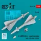 ResKit Models R-40RD (AA-6 Acrid) missiles (2 pcs) (MiG-25PD, MiG-25PDS) (3D printed) - rakéták, 2 db