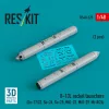 ResKit Models B-13L rocket launchers (2 pcs) (Su-17/22, Su-24, Su-25 ,MiG-23, MiG-29, Mi-8/24) (3D Printed) - rakétaindítók, 2 db