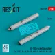ResKit Models B-13L rocket launchers (2 pcs) (Su-17/22, Su-24, Su-25 ,MiG-23, MiG-29, Mi-8/24) (3D Printed) - rakétaindítók, 2 db