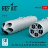 ResKit Models B-13L rocket launchers (2 pcs) (Su-17/22, Su-24, Su-25 ,MiG-23, MiG-29, Mi-8/24) (3D Printed) - rakétaindítók, 2 db