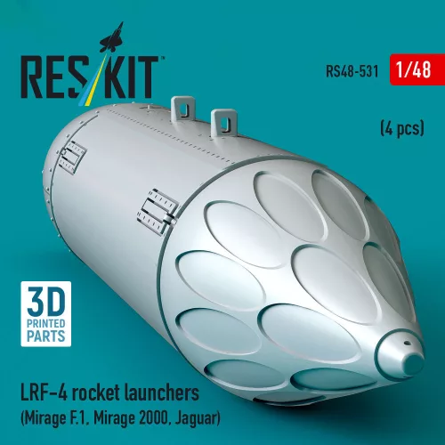 ResKit Models LRF-4 rocket launchers (4 pcs) (Mirage F.1, Mirage 2000, Jaguar) (3D Printed) - rakétaindítók, 4 db