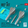 ResKit Models AGM-62 Walleye I ER missiles (2 pcs) with AN/AWG-16 data link pod (1 pcs) (A-4, A-6, A-7, F-4, F/A-18) (3D Printed) - AGM-62 Walleye I ER – rakéták, 2 db