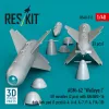 ResKit Models AGM-62 Walleye I ER missiles (2 pcs) with AN/AWG-16 data link pod (1 pcs) (A-4, A-6, A-7, F-4, F/A-18) (3D Printed) - AGM-62 Walleye I ER – rakéták, 2 db