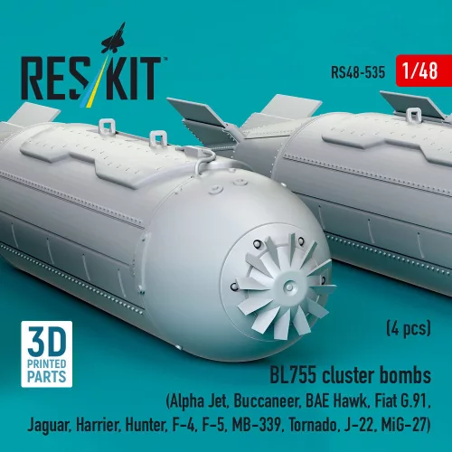 ResKit Models BL755 – kazettás bombák, 4 db