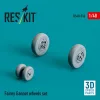 ResKit Models Fairey Gannet wheels set (3D Printed) - Fairey Gannet – kerékkészlet