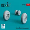 ResKit Models Fairey Gannet wheels set (3D Printed) - Fairey Gannet – kerékkészlet