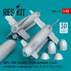 ResKit Models AGM-130A missiles (2 pcs) (Mk84 warhead) with AN/AXQ-14 data link pod (1 pcs) (F-16I, F-15E, F-111F) (3D Printed) - rakéták, 2 db