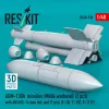 ResKit Models AGM-130A missiles (2 pcs) (Mk84 warhead) with AN/AXQ-14 data link pod (1 pcs) (F-16I, F-15E, F-111F) (3D Printed) - rakéták, 2 db