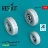 ResKit Models A-10 Thunderbolt II (weighted) wheels set (3D Printed) - A-10 Thunderbolt II – terhelt állapotú kerékkészlet
